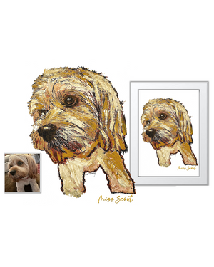 Custom Peter Morrissey Canvas Pet Artwork