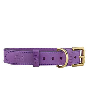 LISH Coopers Leather Collar Violet