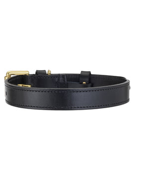 LISH Coopers Leather Collar Black