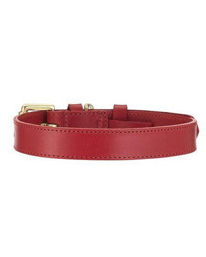 LISH Coopers Leather Collar Cherry Red