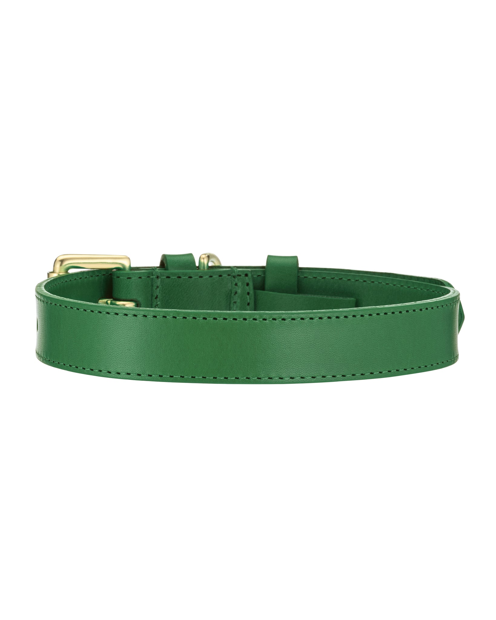 LISH Coopers Leather Collar Avocado Green