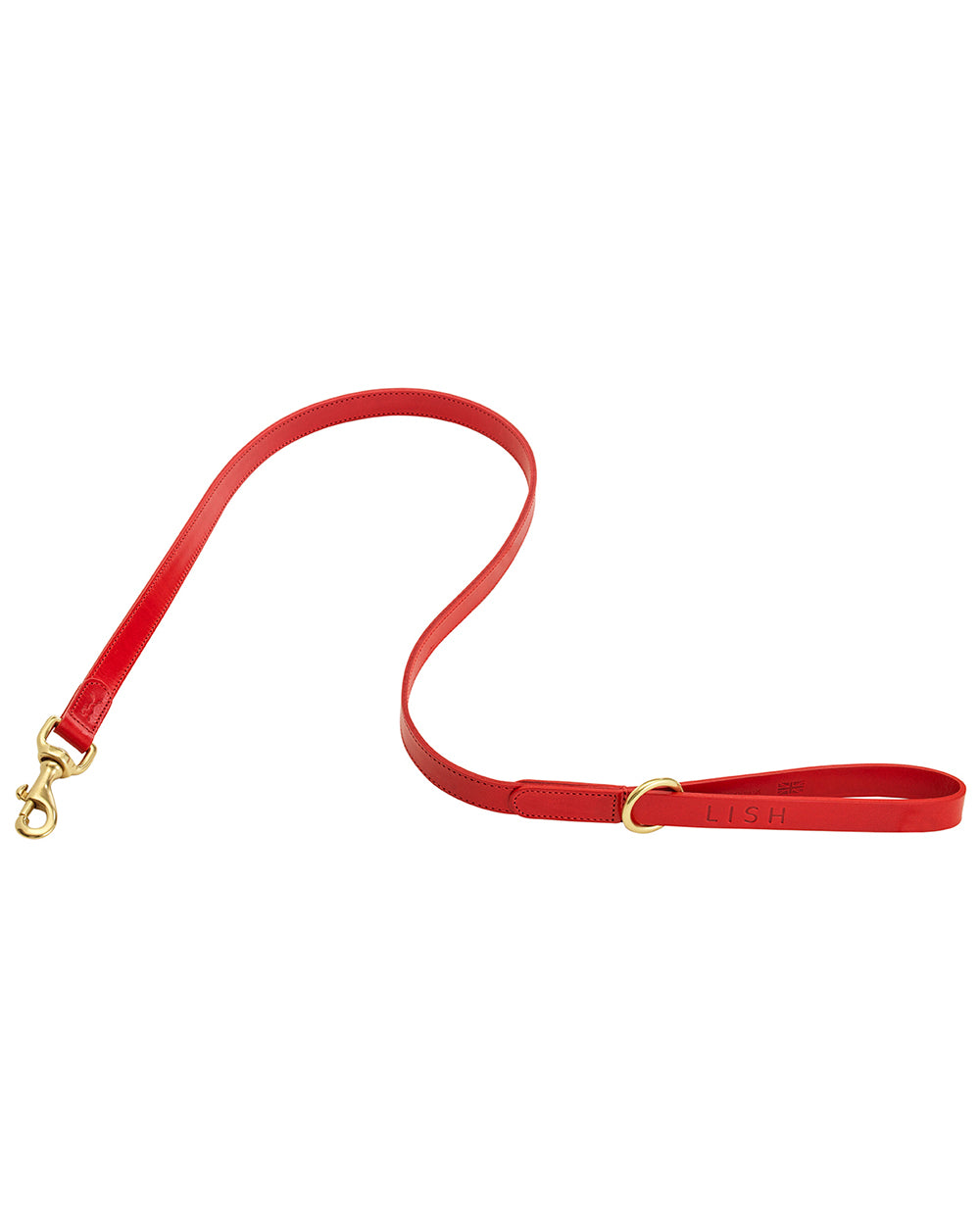 LISH Leather Lead Cherry Red