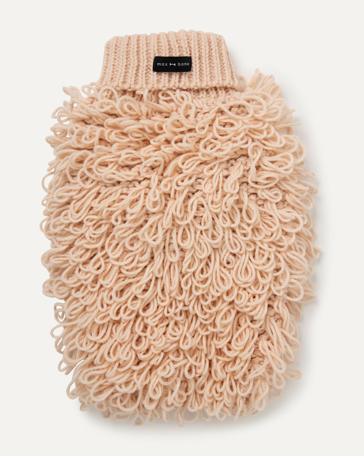 Maxbone Curly Knit Sweater - Peach