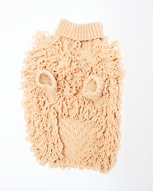 Maxbone Curly Knit Sweater - Sand