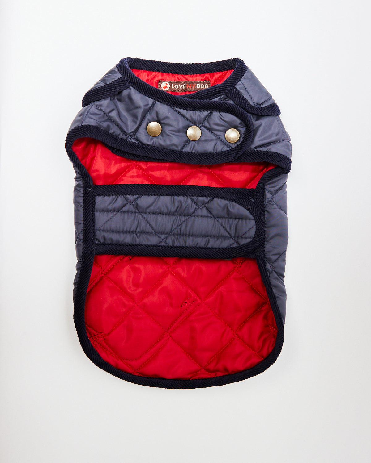 LISH Elwin Quilted Raincoat - navy
